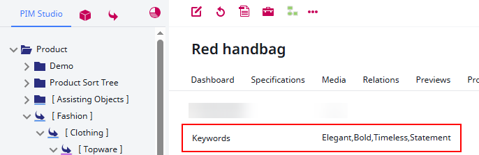 Example Keyword List for Format Strings