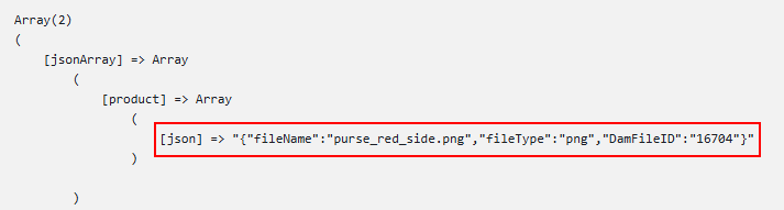 Screenshot result export with JSON string format plugin