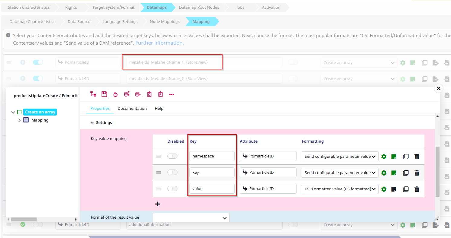 metafield configuration for shopify