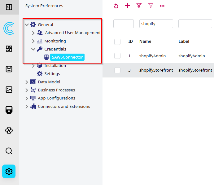 configure api tokens in contentserv credentials