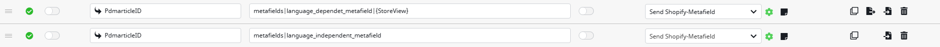 Base datamap example for shopify metafields