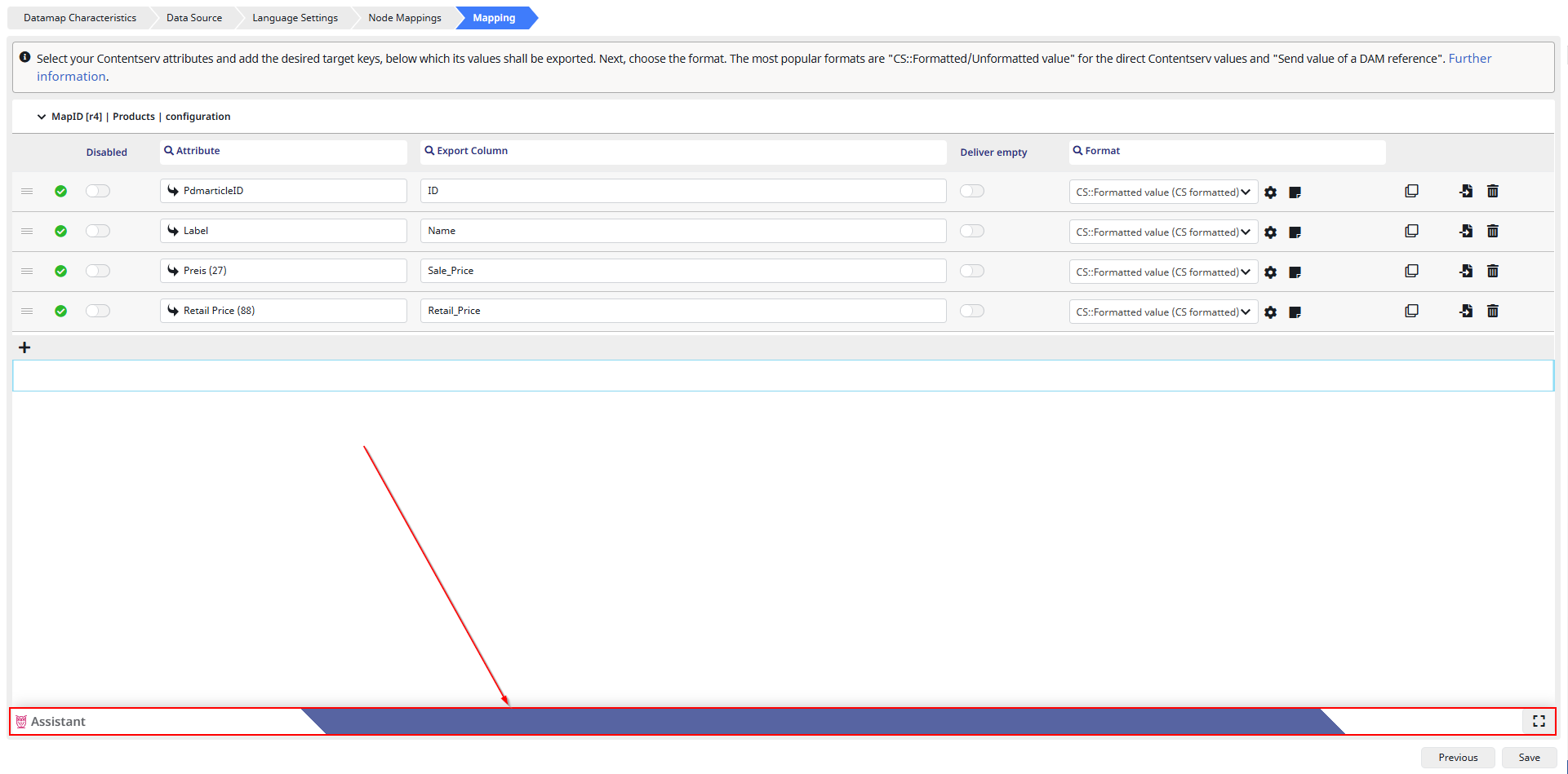 Guide to open up OWL Assistant in the datamap
