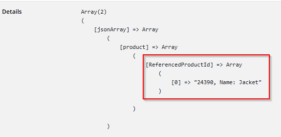 Screenshot example output of our configuration