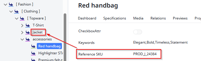 Screenshot example usecase for item search field plugin
